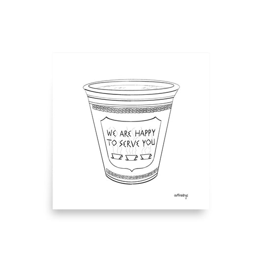 The Original NY Coffee Cup: We Are Happy To Serve You